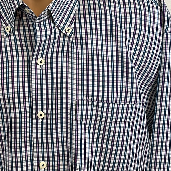 Peter Millar long sleeve button down collar shirt.  XXL - Picture 4 of 7